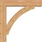 Ekena Millwork Thorton Block Smooth Bracket w/ Offset Brace, Western Red Cedar, 7 1/2"W x 38"D x 38"H BKT0806X38X38THR05SWR - alternate 3
